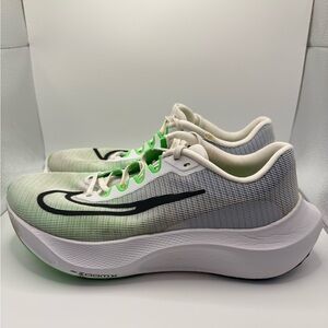 NIKE Zoom Fly 5 Men’s White Green Athletic Sneakers Size 11
